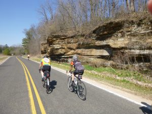 Limestone bluffs in the Kickapoo river valley.