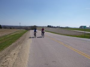 Dan and Steve top the climb. This was Dan's first brevet and he killed it!